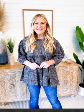 Beautiful printed baby doll top